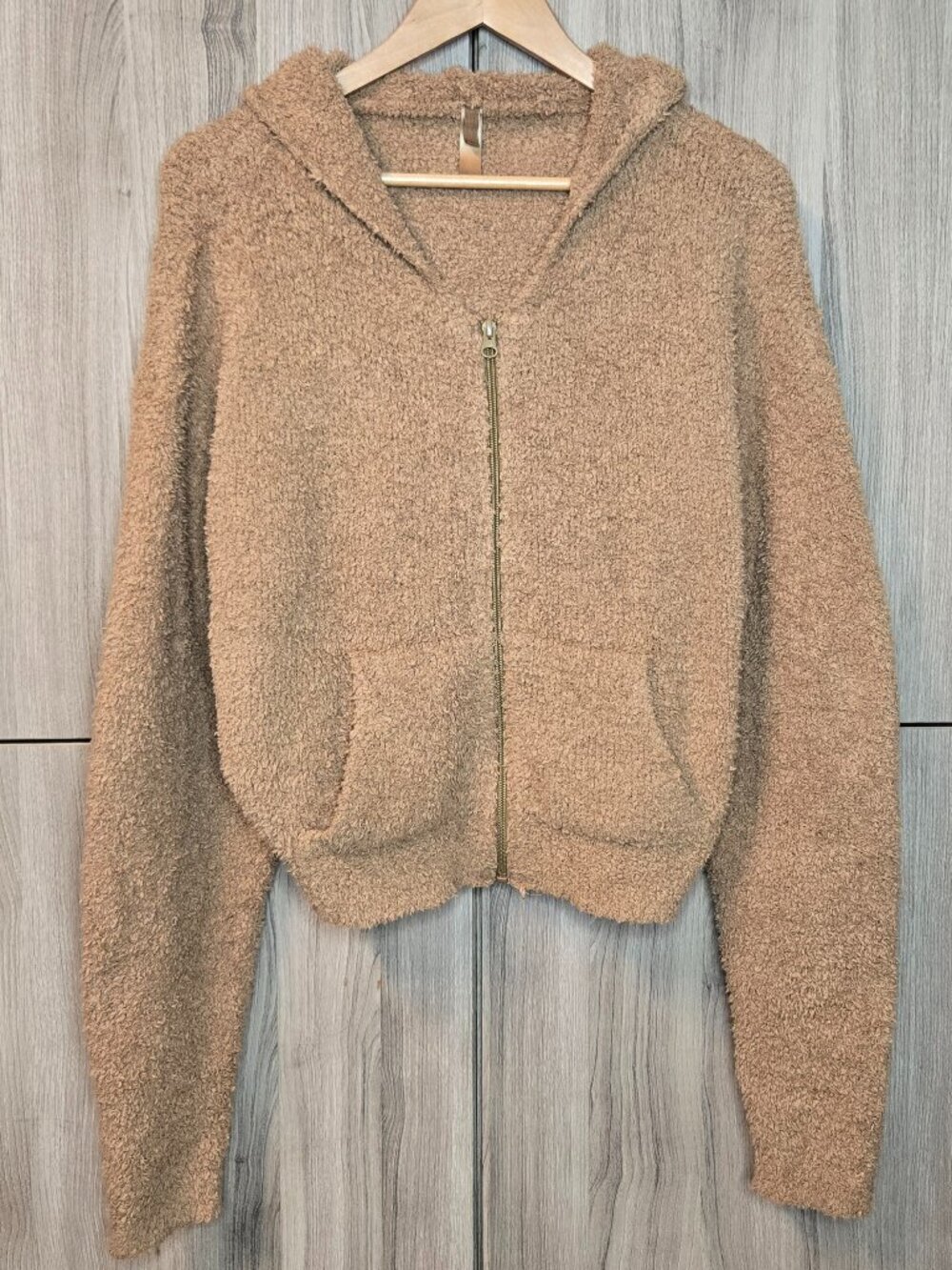 Skims Cozy Knit Zip Up Hoodie Sweater Womens Batwing Comfy Loungewear 2X 3X